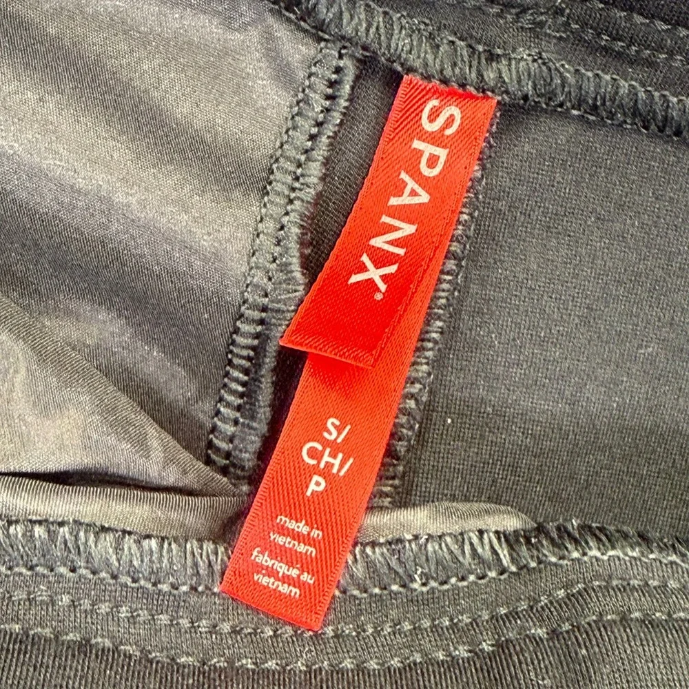 Spanx The Perfect Pant Wide Leg Black High Rise Pull On Trousers Womens Small